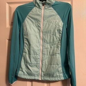Columbia Women's Aqua and Teal Ski Jacket